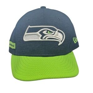 New Era 9Fifty Seattle Seahawks YOUTH Hat Neon Green Honeycomb Brim SnapBack Cap